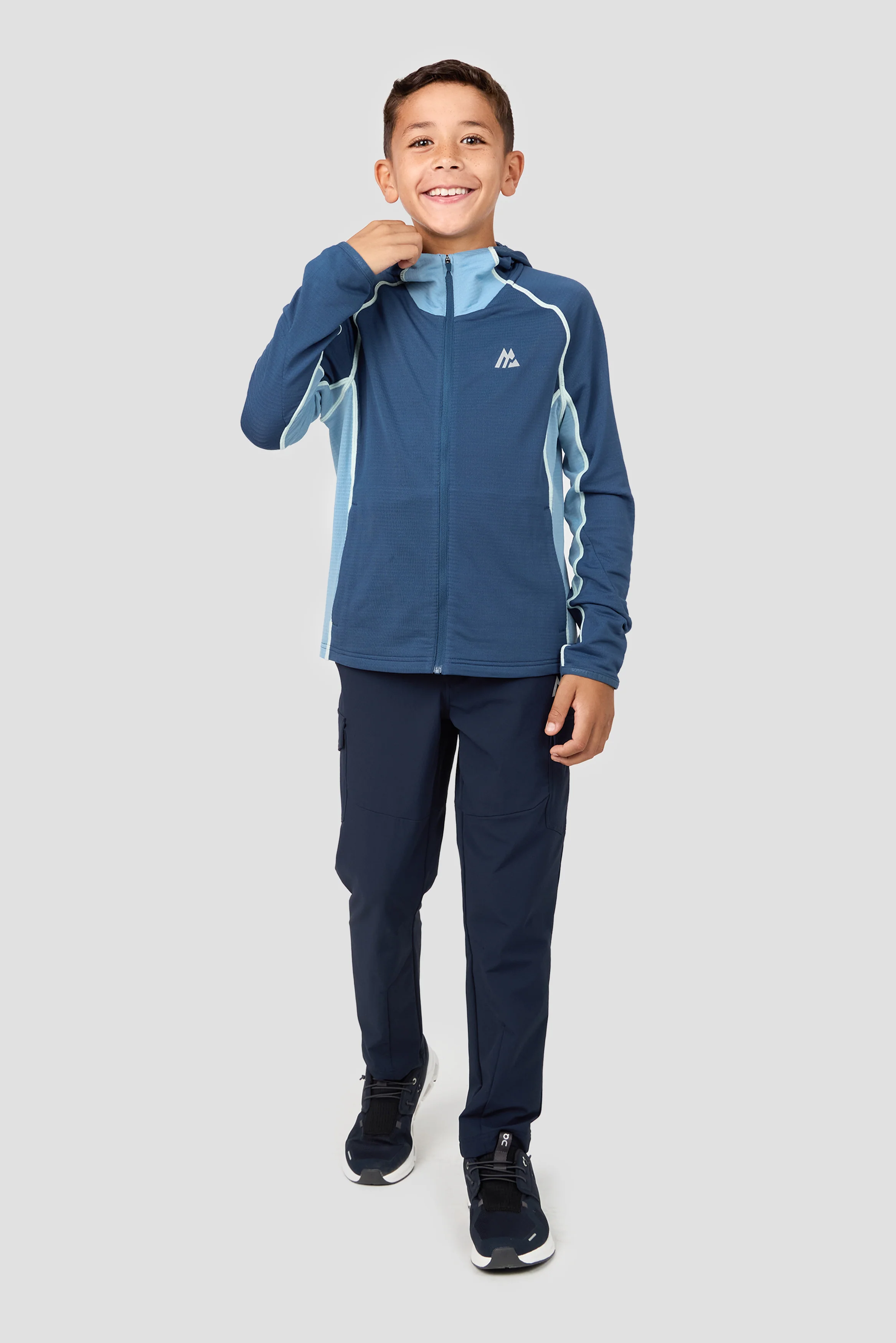 Boys Brink PolartecĀ® Fleece Hood - Naval/Midnight Blue - Image 3