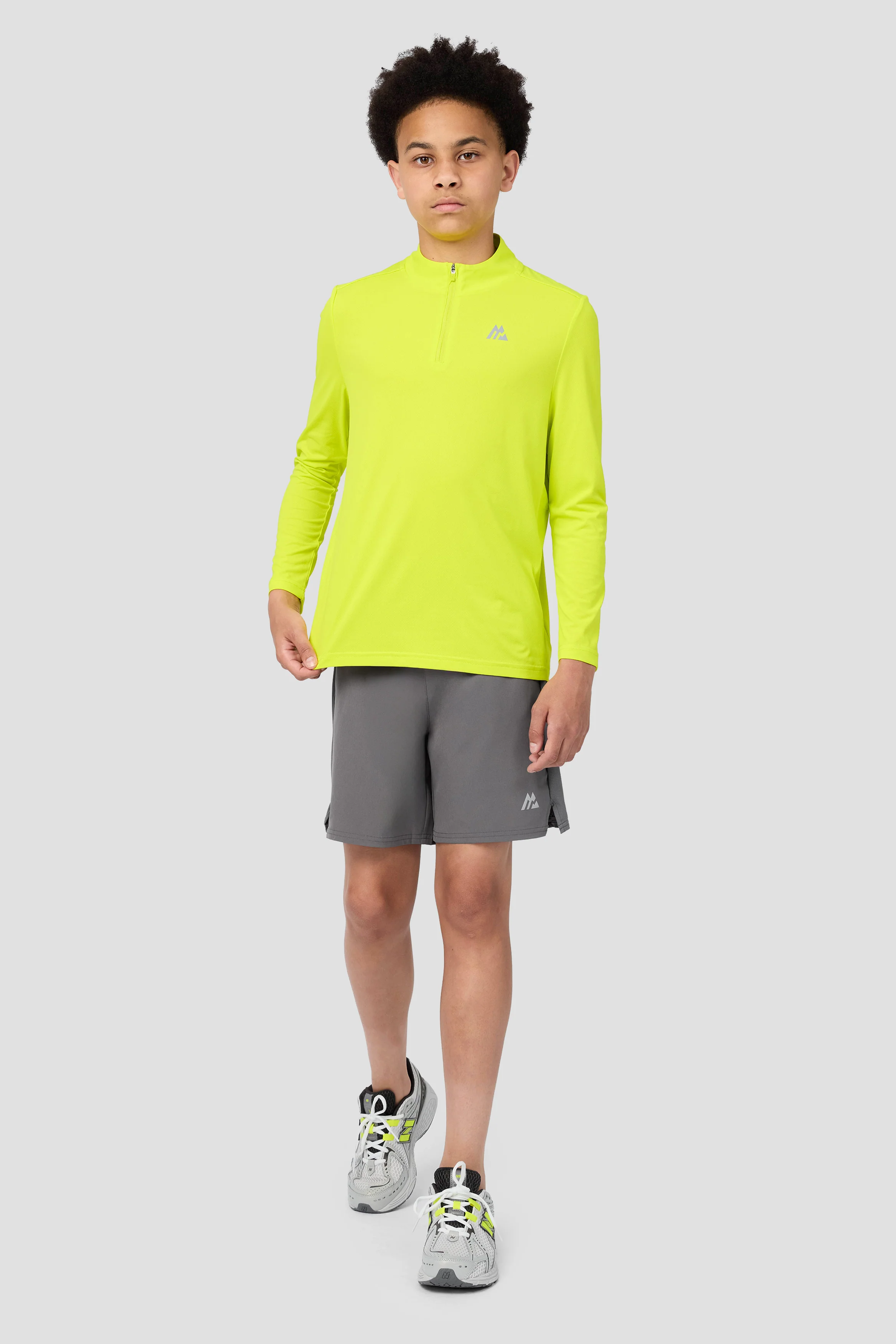 Boys Delta 1/4 Zip - Electric Lime - Image 4