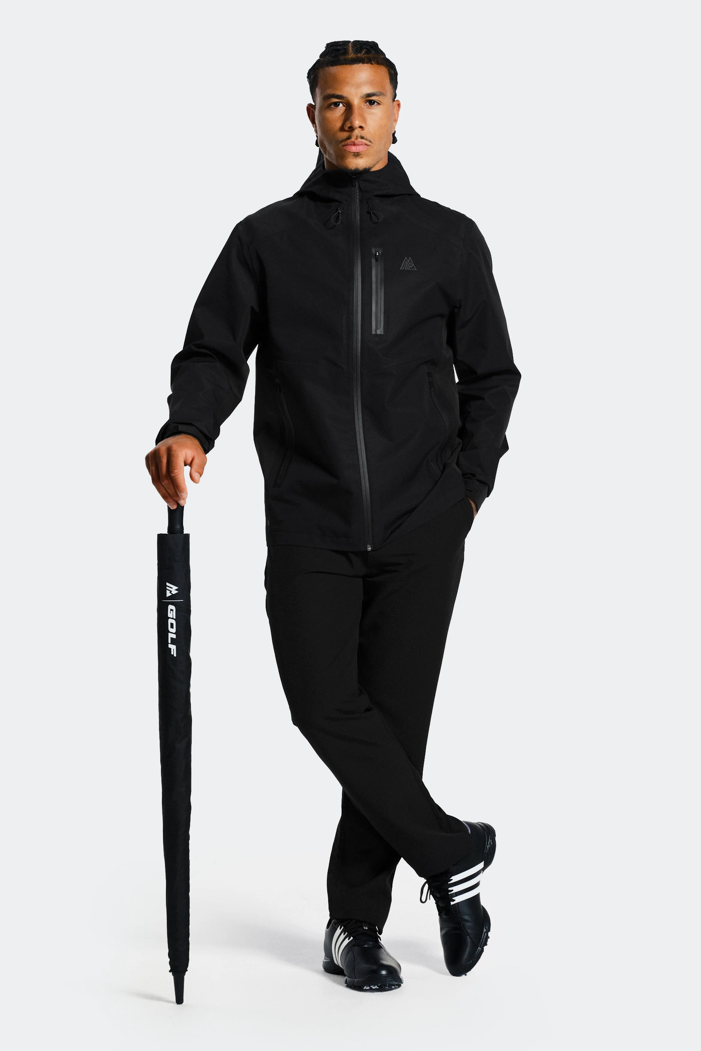 Golf Waterproof Jacket - Black/Onyx - Image 7