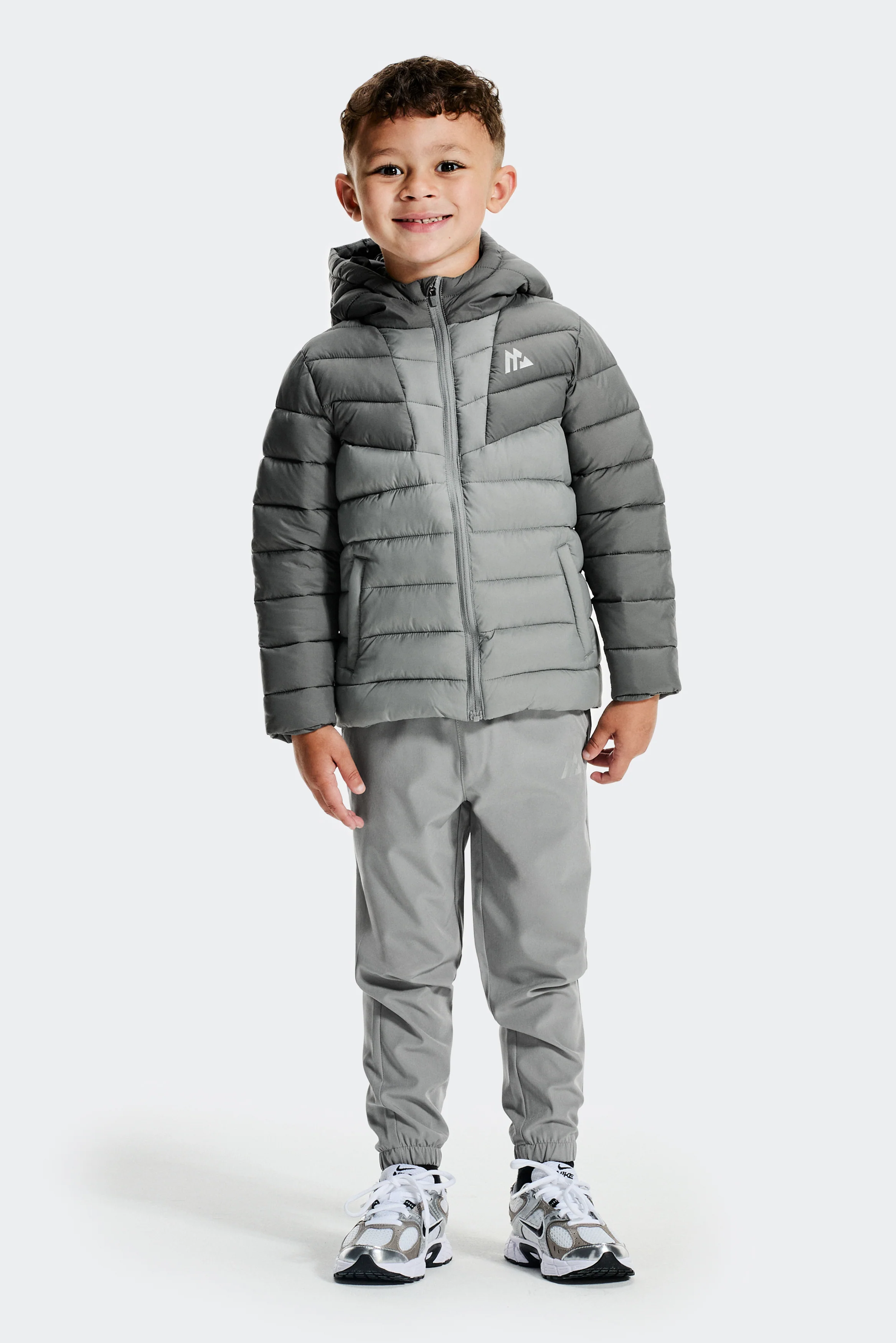 Infant Boys Ice Jacket - Cement Grey/Platinum Grey