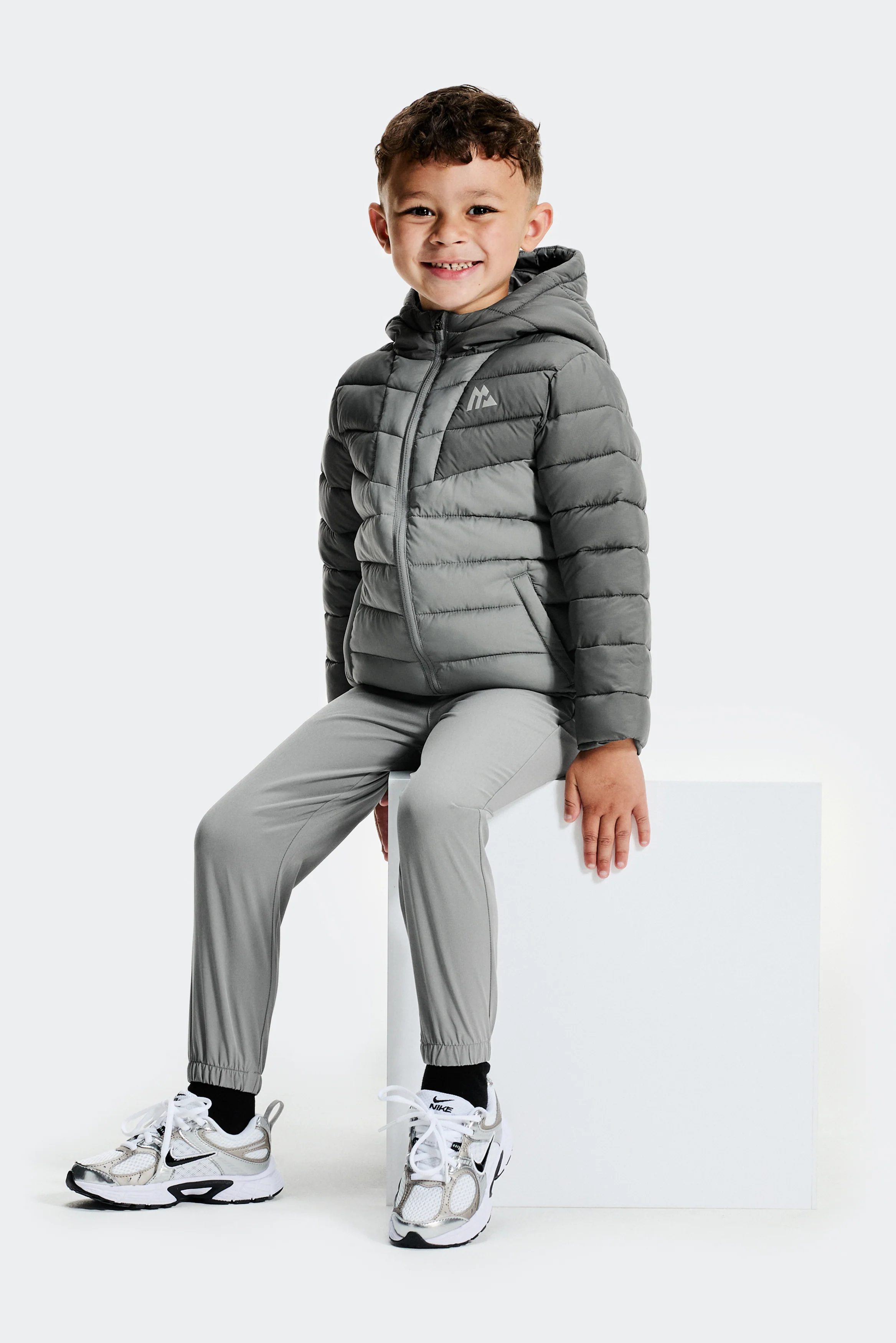 Infant Boys Ice Jacket - Cement Grey/Platinum Grey - Image 3