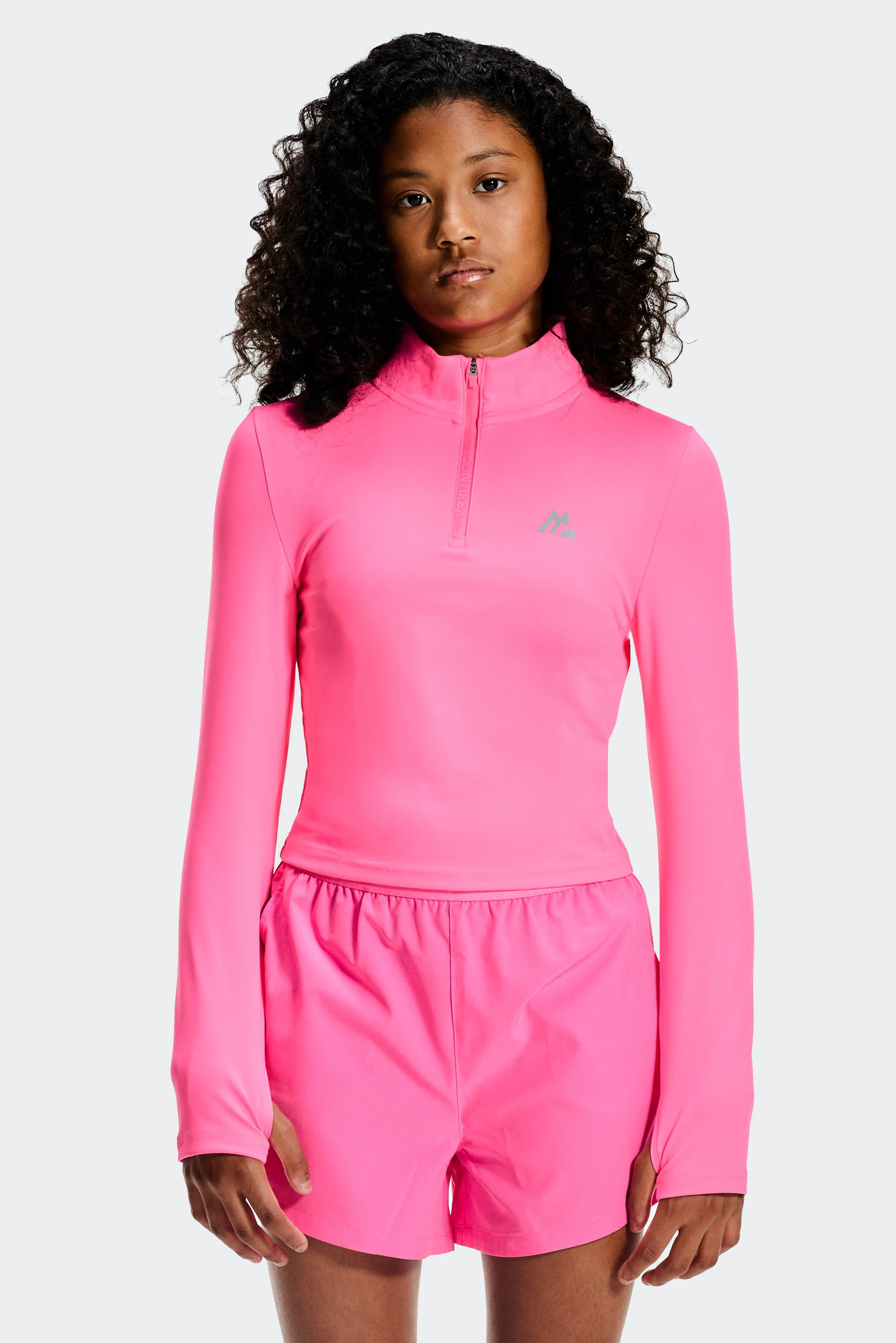 Girls Icon 1/4 Zip - Fuschia