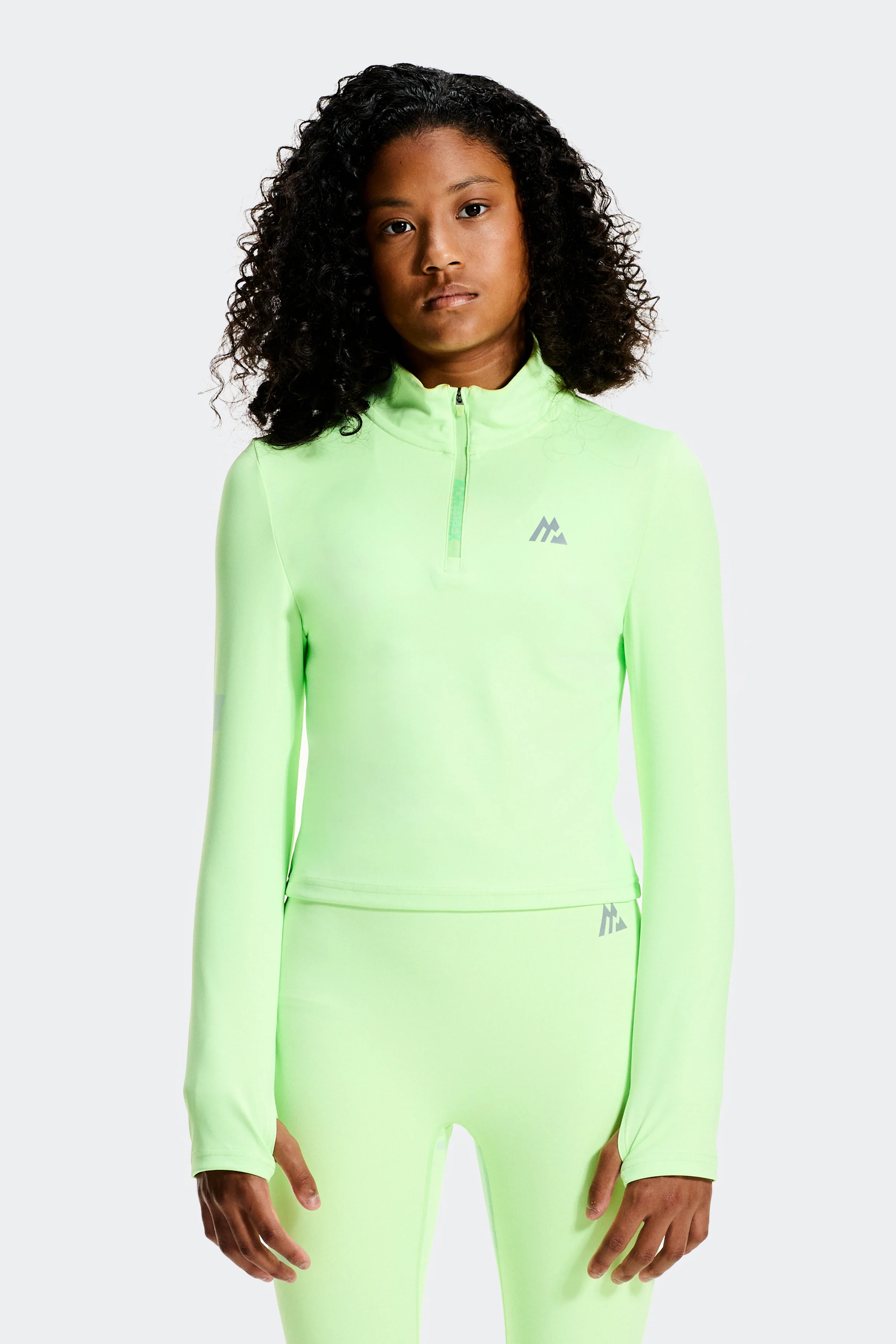 Girls Icon 1/4 Zip - Iced Matcha