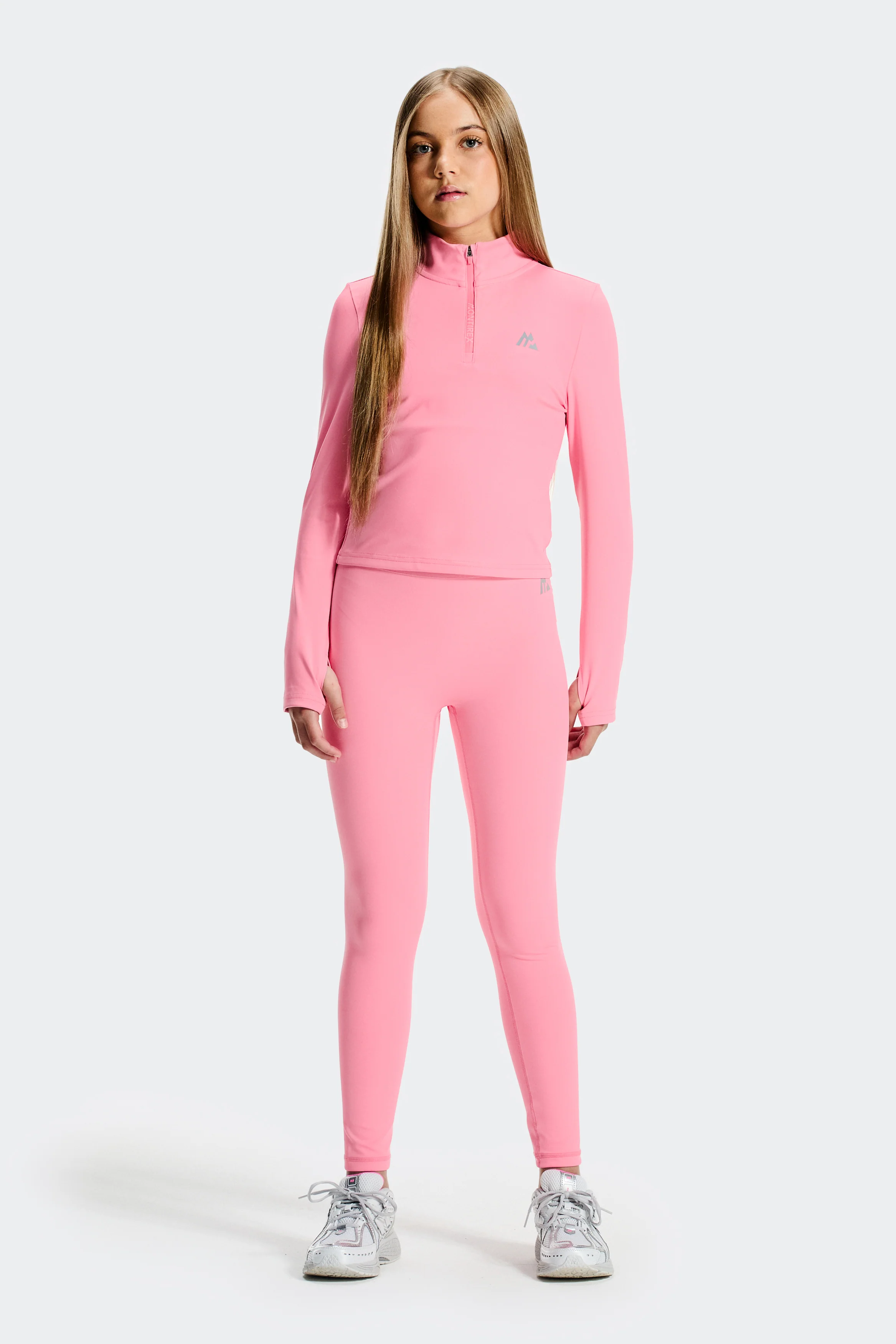 Girls Icon Full Length Legging - Sweet Pink - Image 3