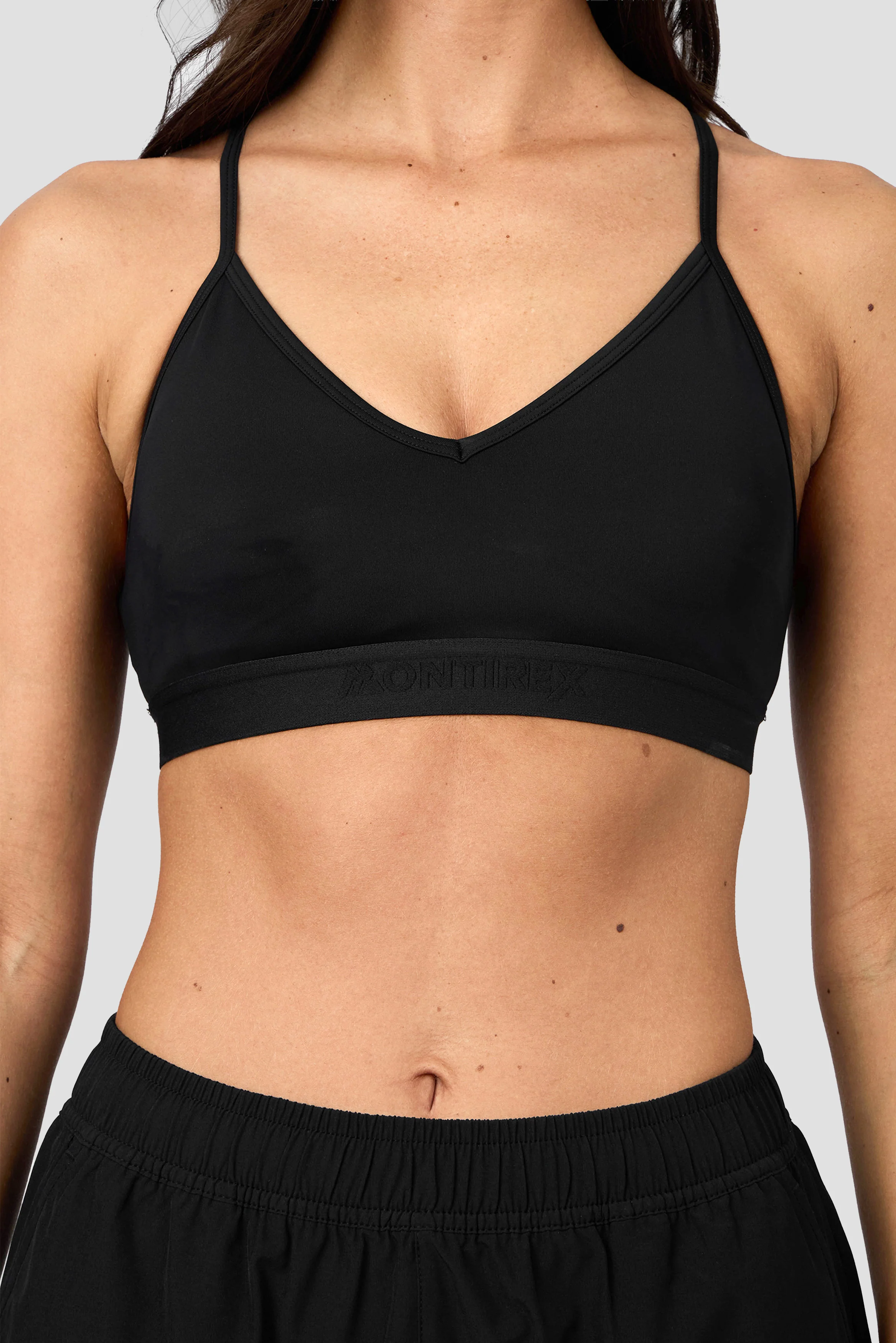 Icon Strappy Bra  - Black - Image 4