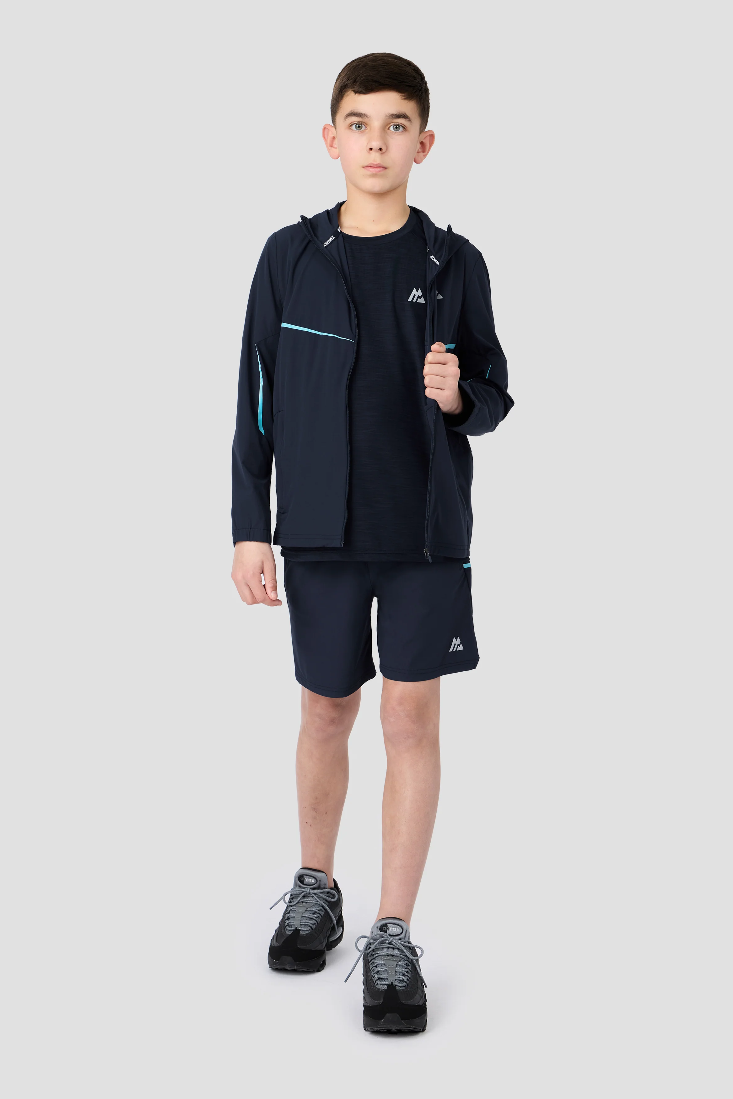 Boys Ignite T-Shirt - Midnight Blue/Neon Sky - Image 4
