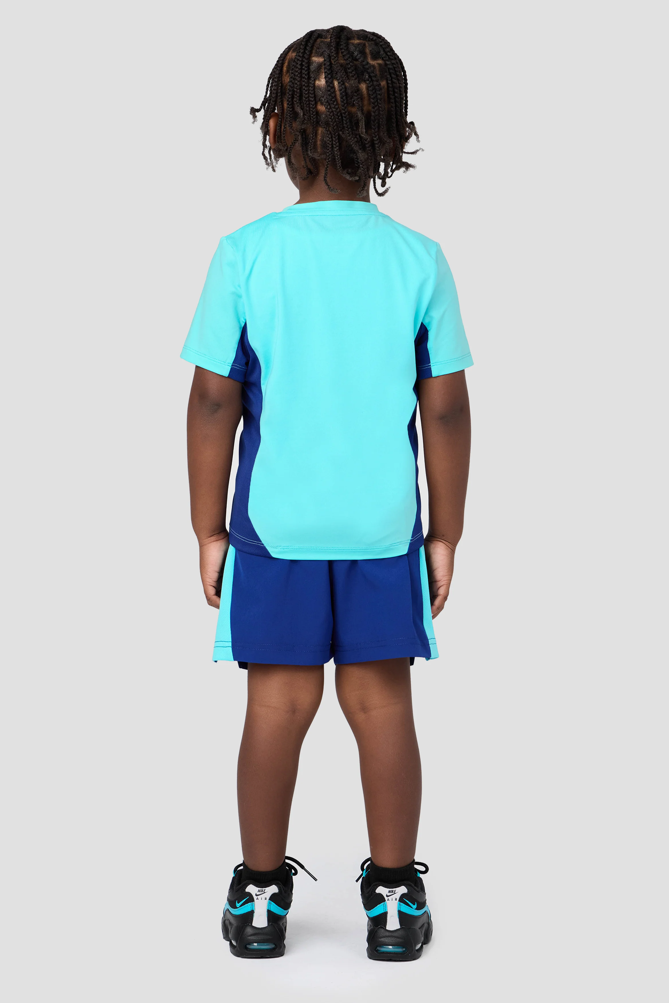 Infant Boy's Peak 2.0 T-Shirt/Short Set - Neon Sky/Marine Blue - Image 2
