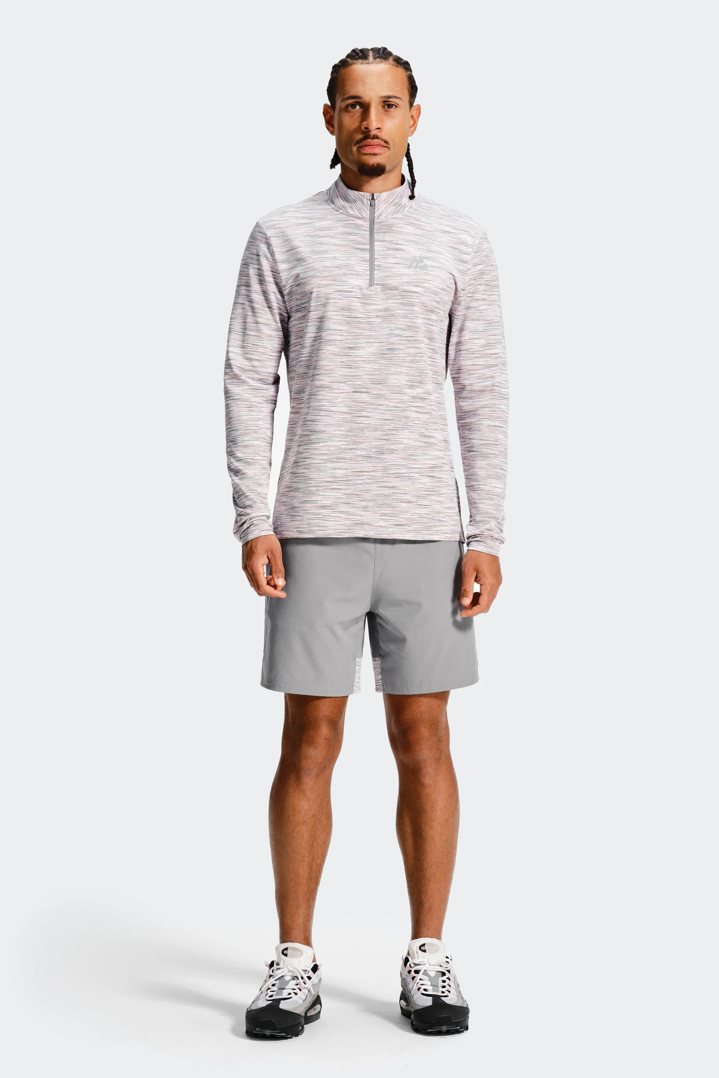 Trail 1/4 Zip - Grey/Pink - Image 4