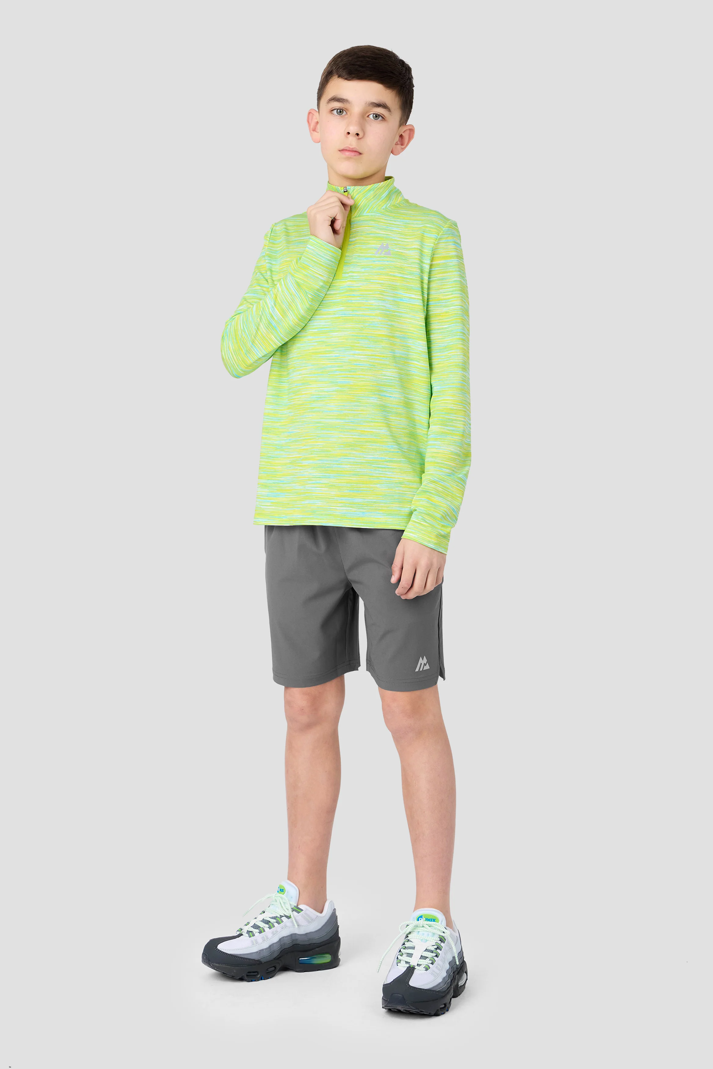 Boys Trail 1/4 Zip - Yellow/Blue/White - Image 4