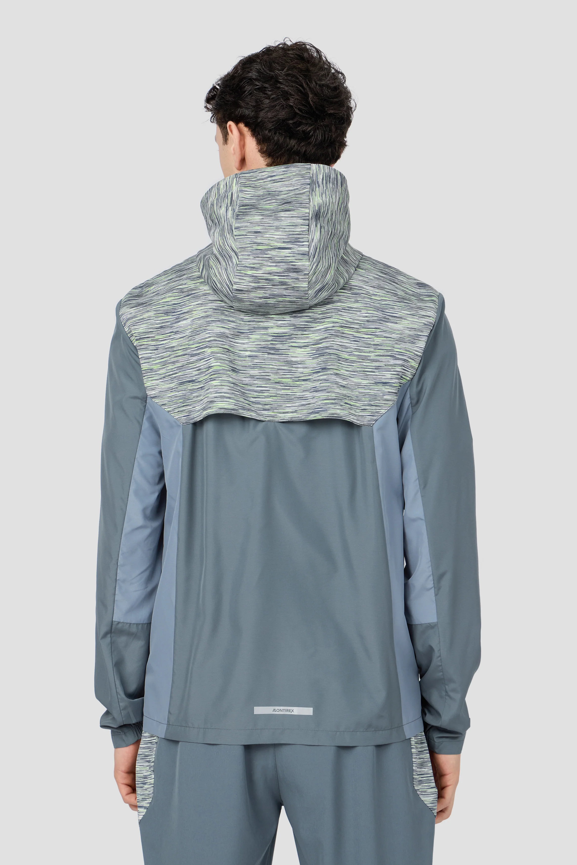 Trail Windbreaker - Grey/Green/White - Image 2