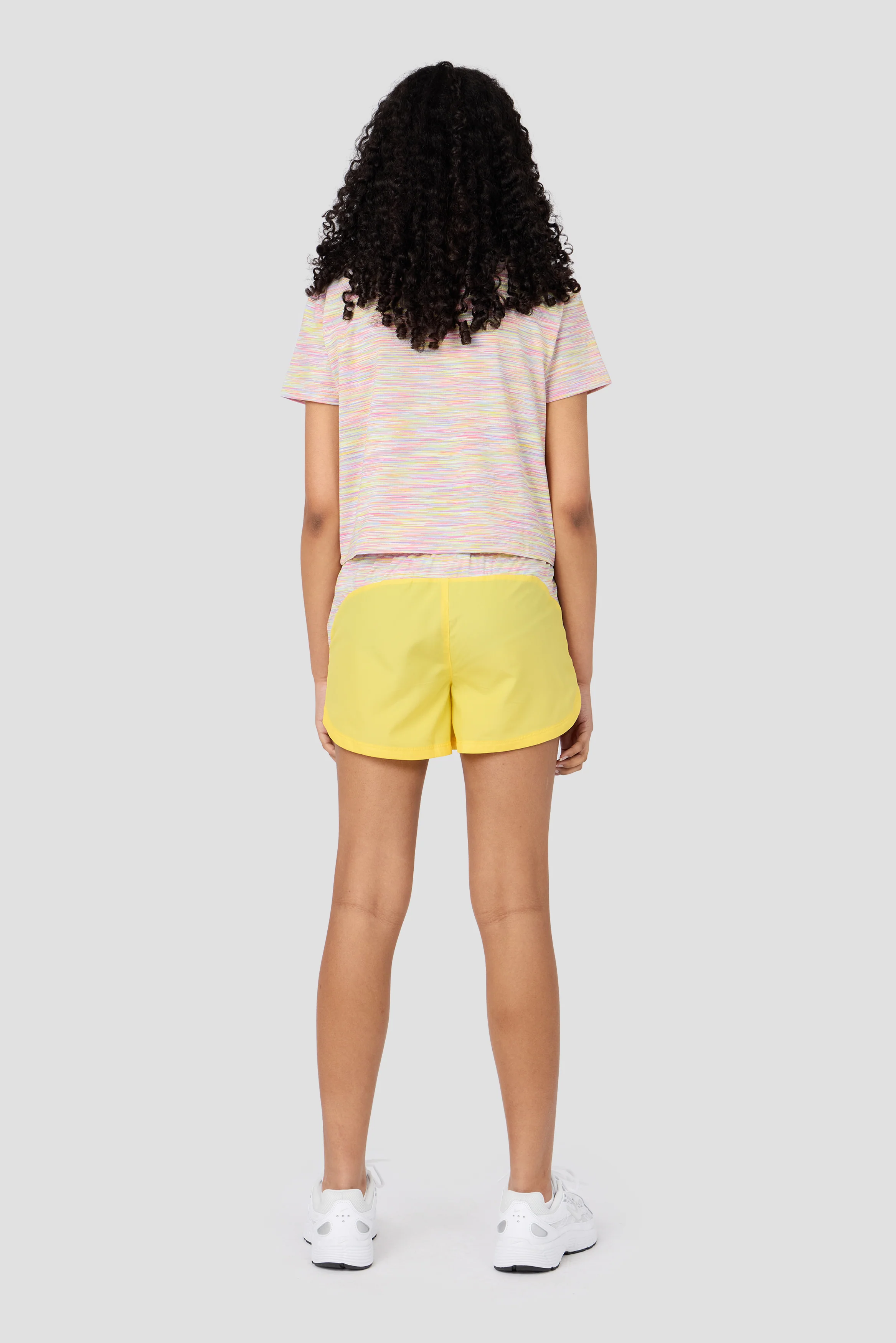 Girls Trail Panel Short - Yellow/Lilac/Pink - Image 4