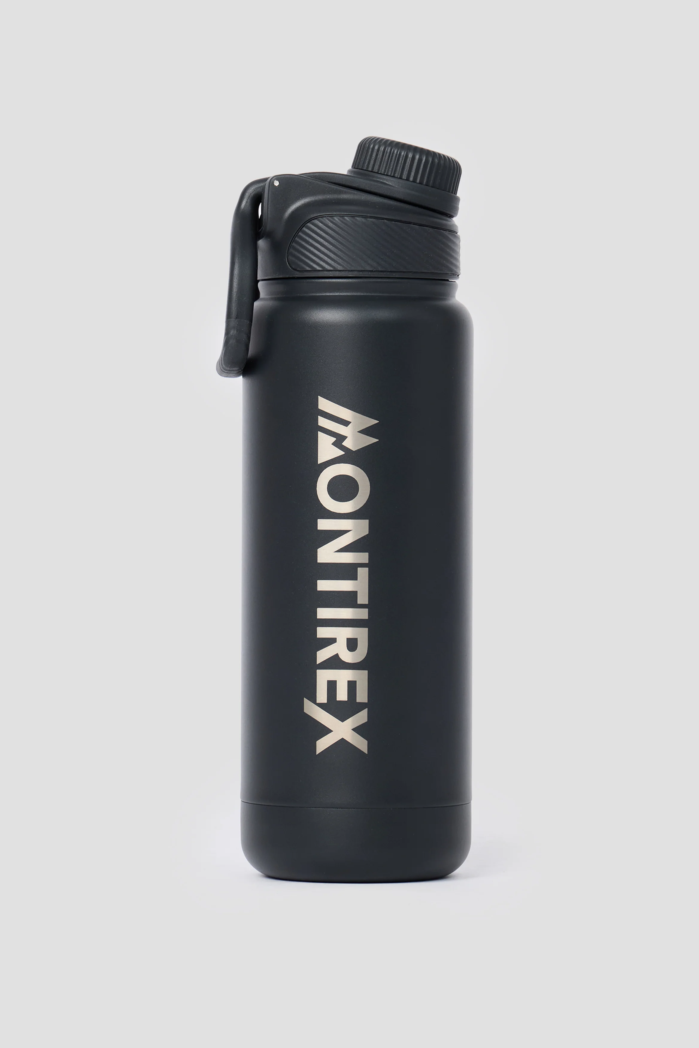 Large Mono Steel Metal Bottle - Black - Image 2